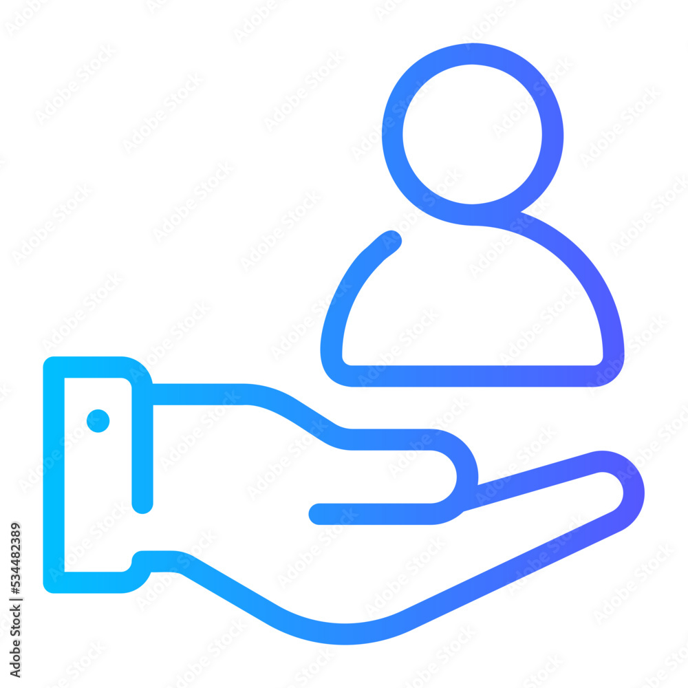 employment gradient icon