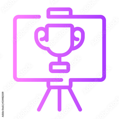 winning gradient icon