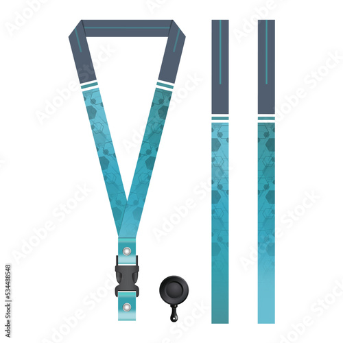 Blue Lanyard Template