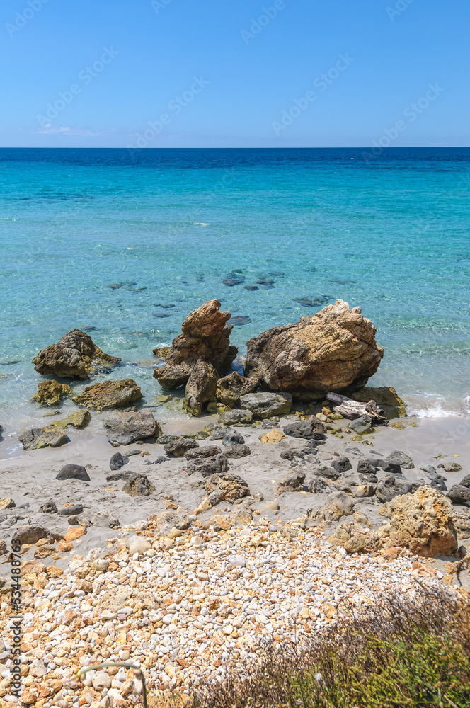 Binigaus Beach in Menorca Island, Spain Binigaus Beach in Menorca Island, Spain