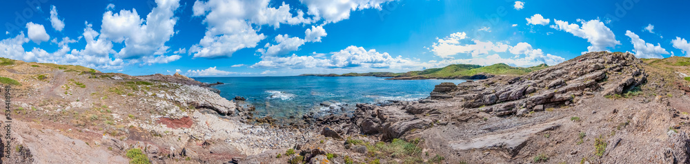 Cala Mica Beach in Menorca Island, Spain.