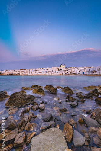 Naousa village in the Cyclades Archipelago, Greece photo