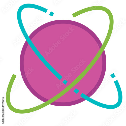 Astrophysics flat icon