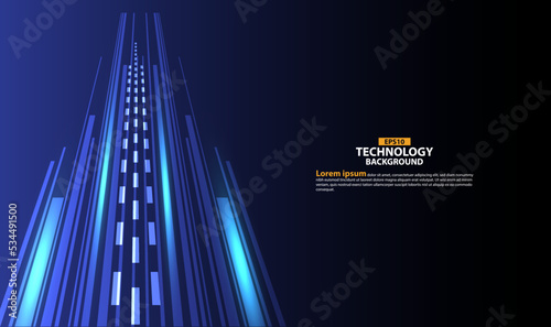 Technology Speed Line Background Vector