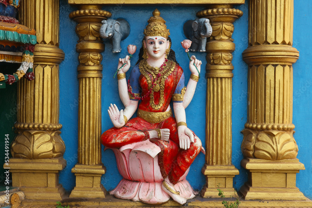 Lakshmi is the Goddess of prosperity and wealth in Hinduism. The four