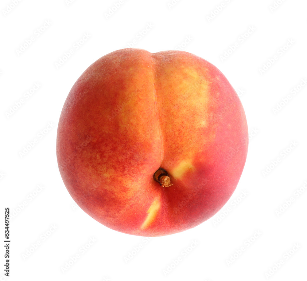 Delicious ripe juicy peach isolated on white Delicious ripe juicy peach isolated on white