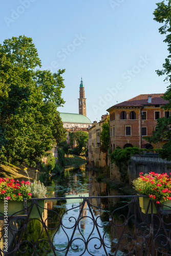 Historic buildings of Vicenza, Italy, from a bridge © Claudio Colombo