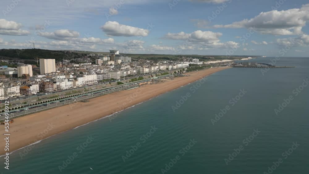 Brighton Beach with jetty viewed from the air Brighton Beach with jetty viewed from the air