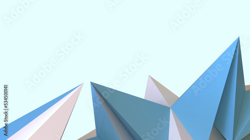 Abstract Background. Business concept for Success. Technology Innovation digital design on Blue. Metaverse  copy space  Internet connection  network  banner  website -3d Rendering