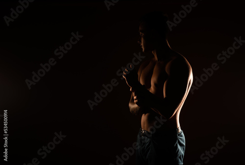 Silhouette of a handsome man © qunica.com