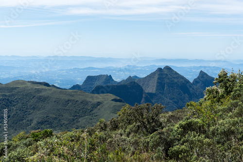 Amazing landscape view from the "Serra Geral" mountain range, Urubici, Santa Catarina, Brazil.