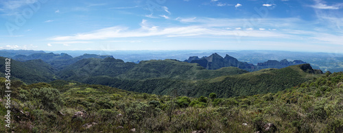 Amazing landscape view from the "Serra Geral" mountain range, Urubici, Santa Catarina, Brazil.