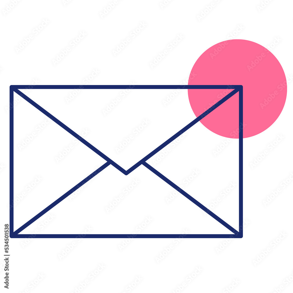 Mail envelope icon with marker new message. Message Line icon. Envelope with Note Paper card. Vector illustration in Cartoon flat style Mail envelope icon with marker new message. Message Line icon. Envelope with Note Paper card. Vector illustration in Cartoon flat style