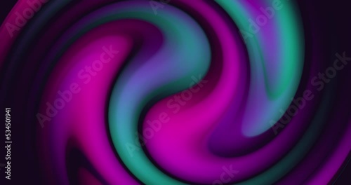 Twisted moving gradient. Dynamic abstract background, 4K animation.