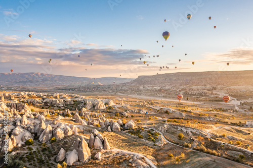 Ballons over Cappadoccia, Turkey, sunrise