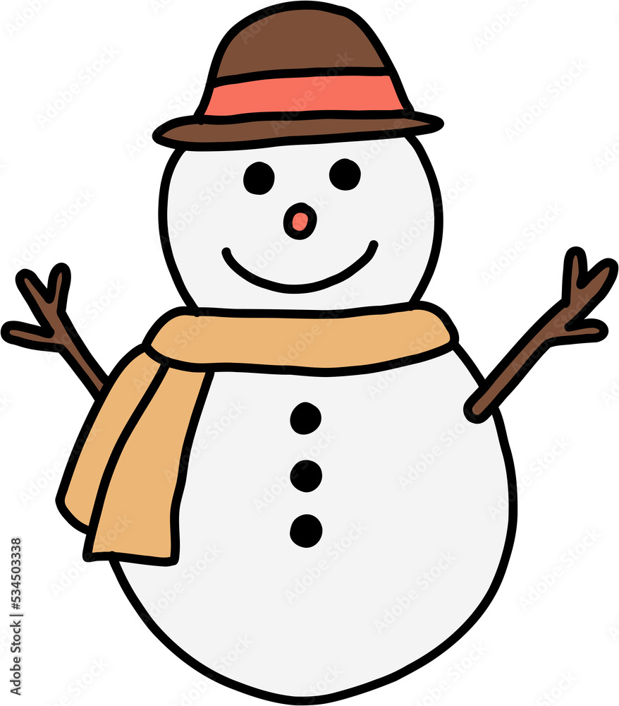doodle freehand sketch drawing of a snowman. christmas festival concept. doodle freehand sketch drawing of a snowman. christmas festival concept.