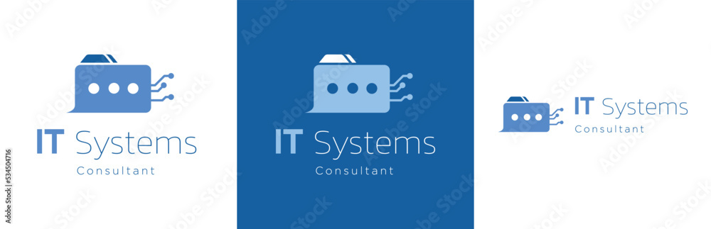 Internet technology consultant logo design set, IT service business symbol, data support emblem concept, tech job editable commercial logotype, cloud map branding, isolated on background Internet technology consultant logo design set, IT service business symbol, data support emblem concept, tech job editable commercial logotype, cloud map branding, isolated on background