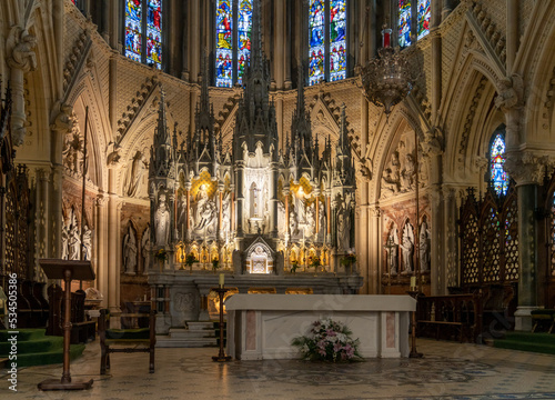 view of the altar inside the historic Cobh Cathedral
