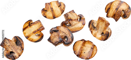 Konstfotografi Grilled mushroom isolated