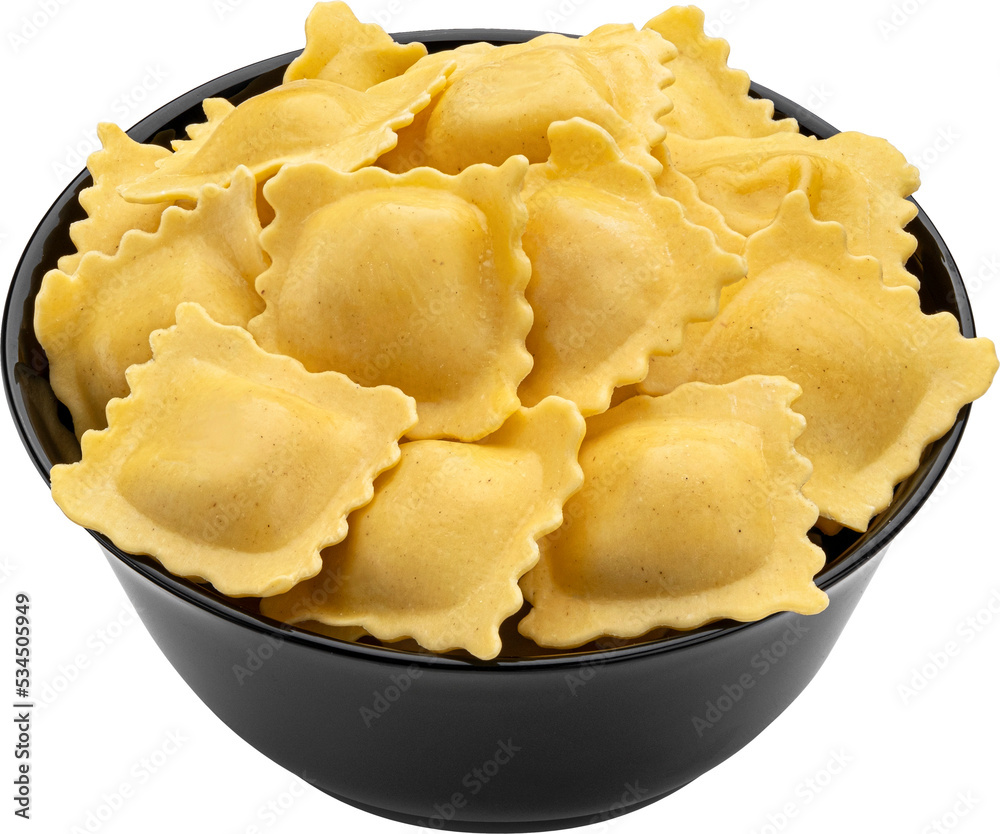 Ravioli pasta isolated Ravioli pasta isolated