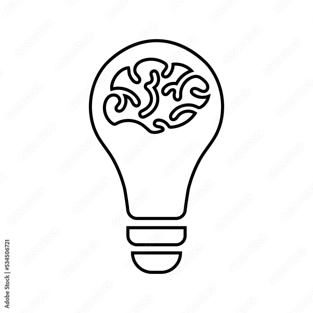 Brain, energy, power, battery icon Brain, energy, power, battery icon