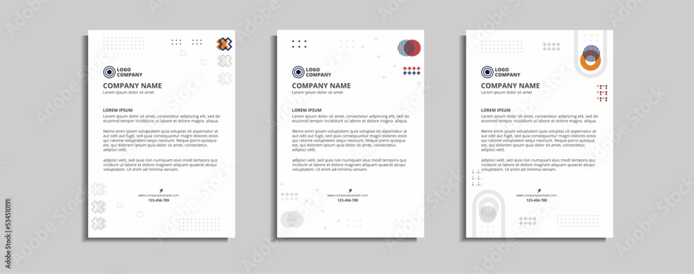 modern corporate letterhead template design modern corporate letterhead template design
