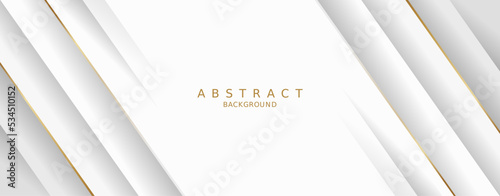 white luxury premium background and gold line.