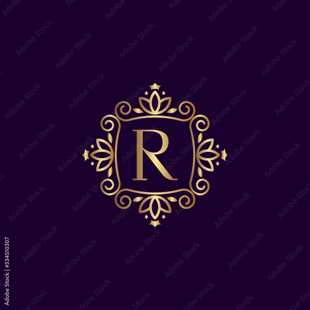 CROWN LETTER LEAF R