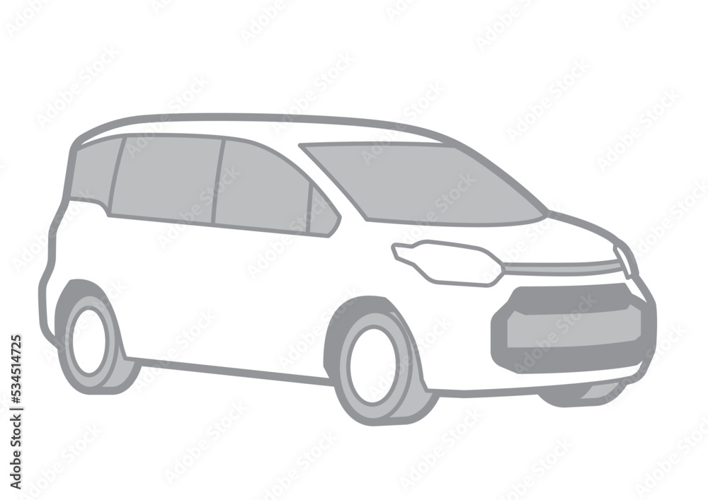 MINIVAN VECTOR ILLUSTRATOR - SPORTCAR_T013 : 534514725