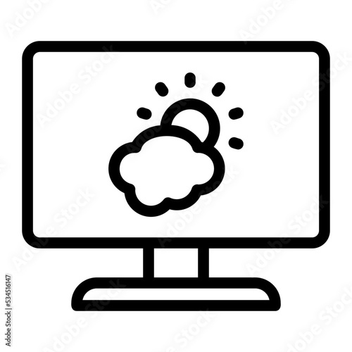 meteorology line icon