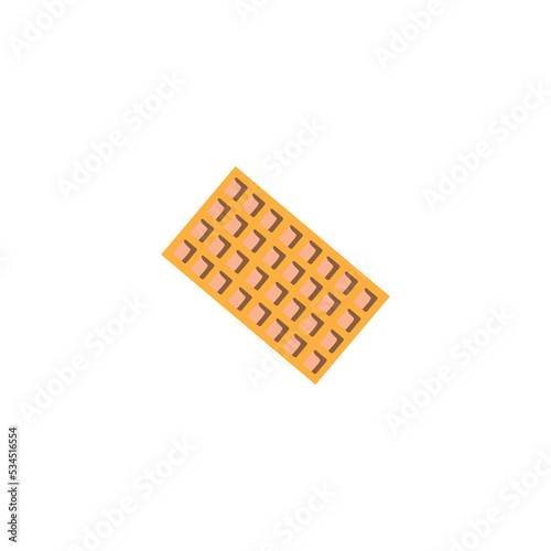 wafer icon illustration design vector