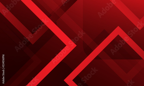 Abstract red background with triangles. Vector illustration