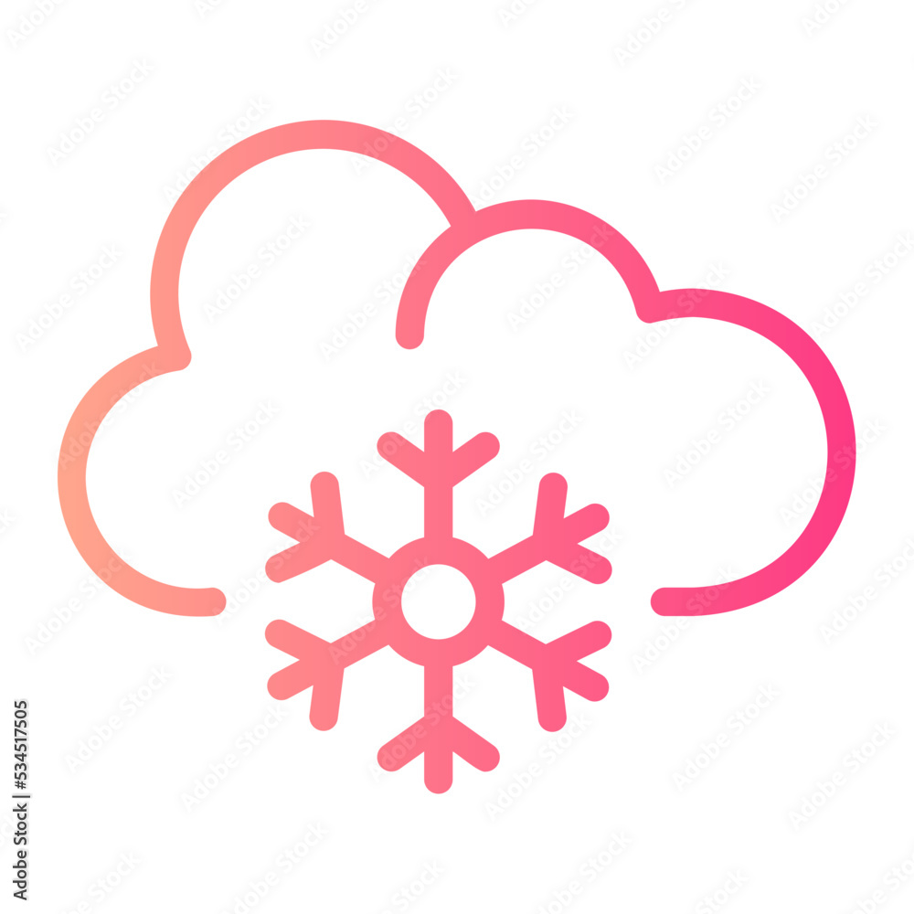 snowflake gradient icon