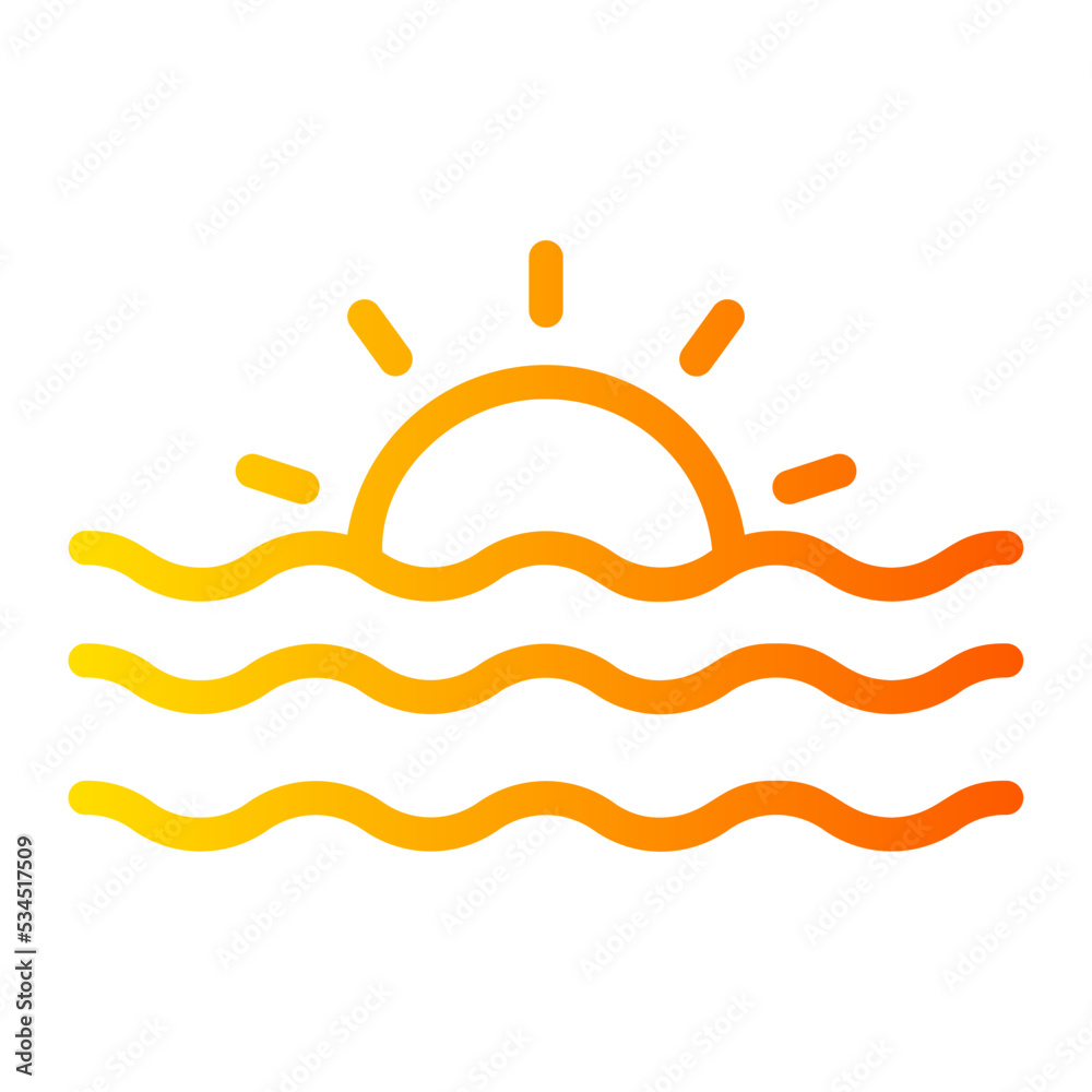 sunset gradient icon sunset gradient icon
