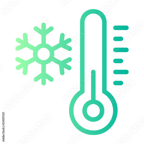 temperature gradient icon photo