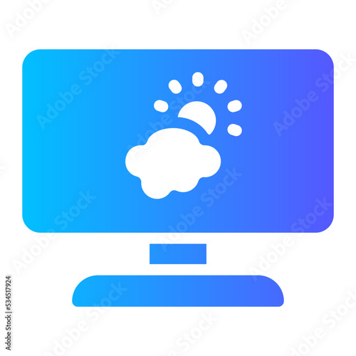 meteorology gradient icon
