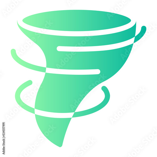 tornado gradient icon