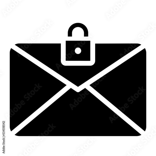private mail glyph icon