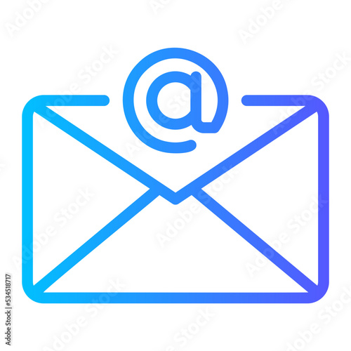 email gradient icon
