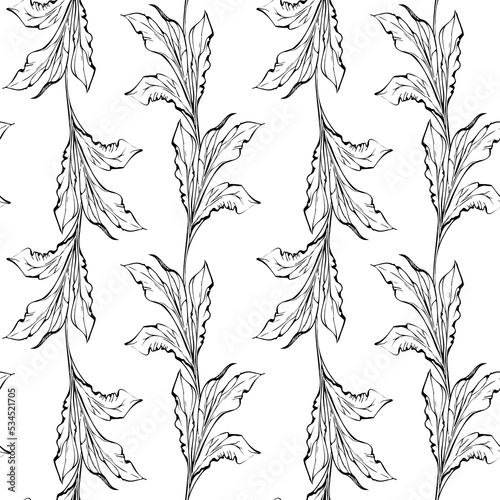 Hand drawn vector seamless pattern with peony flowers, buds and leaves. Isolated on white background. Design for invitations, wedding or greeting cards, wallpaper, print, textile, wrapping paper