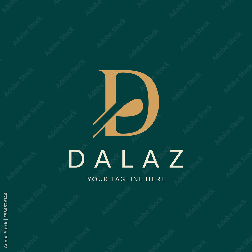 Letter D Simple Logo Design. Initial D Monogram Logo Identity for Branding, Business, Real Estate, Fasion and Luxury Brand Letter D Simple Logo Design. Initial D Monogram Logo Identity for Branding, Business, Real Estate, Fasion and Luxury Brand
