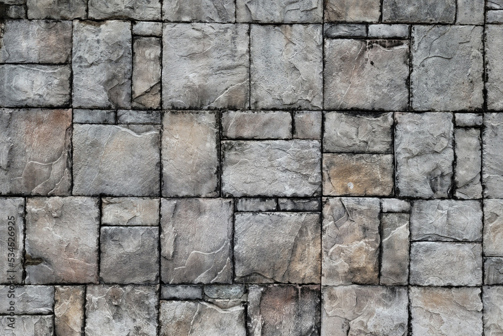 Gray Stacked Stone Wall Background Gray Stacked Stone Wall Background