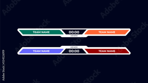 vs vector football with match time design