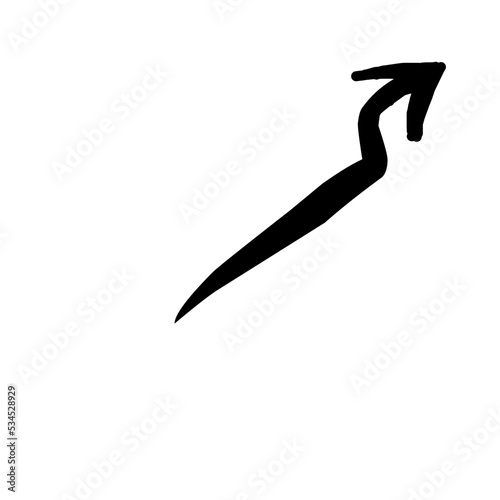 Hand drawn arrow vector icon set. design arrow sketch for business and education plans.