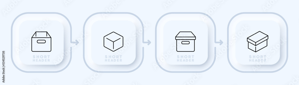 Delivery set icon. Clock truck. set of different box, fast, free. Post. package, parcel, case, shell, premise. Shopping concept. Neomorphism style. Vector line icon for Business and Advertising Delivery set icon. Clock truck. set of different box, fast, free. Post. package, parcel, case, shell, premise. Shopping concept. Neomorphism style. Vector line icon for Business and Advertising