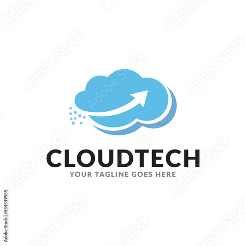 cloud logo designs template, tech logo designs concept.