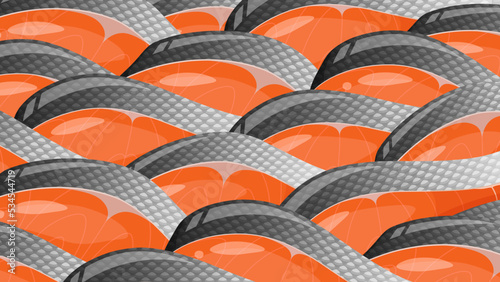 鮭の切り身の背景イラスト_16:9