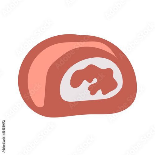cute mochi cake hand drawn