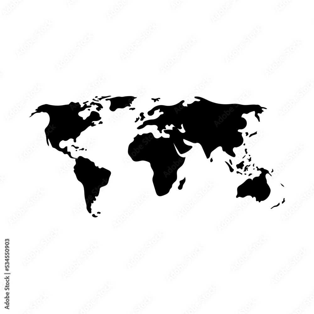 Obraz premium world map atlas