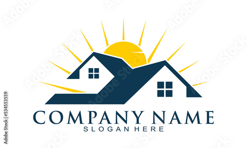 Brilliant house property vector logo